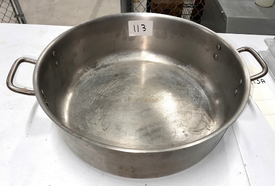 S/S Iron Clad Stock Pot, 19" Wide