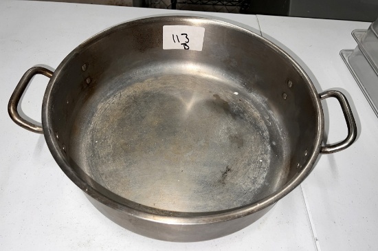 S/S Iron Clad Stock Pot, 14" Wide