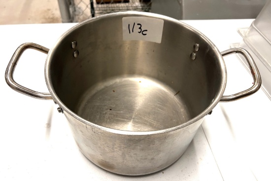 S/S Iron Clad Stock Pot, 10" Wide