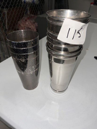 Assorted  Shake Cups and Bar Mixing Cups