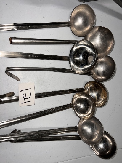 Large Size Laddles, 8oz, 10oz and 12 Oz wth Buss Bin