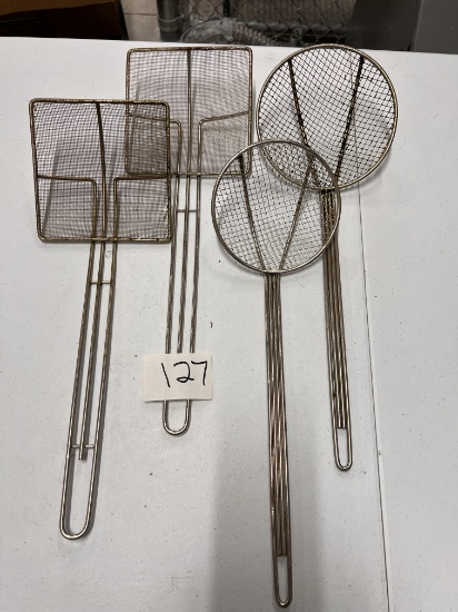 Long Handle Strainers with Buss Bin