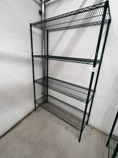 Coated Metro Shelve, (4) Shelves, 48" X 18" X 75"