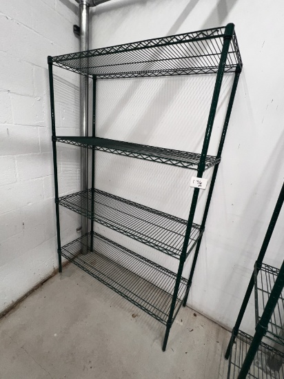 Coated Metro Shelve, (4) Shelves, 48" X 18" X 75"