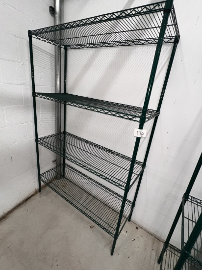 Coated Metro Shelve, (4) Shelves, 48" X 18" X 75"
