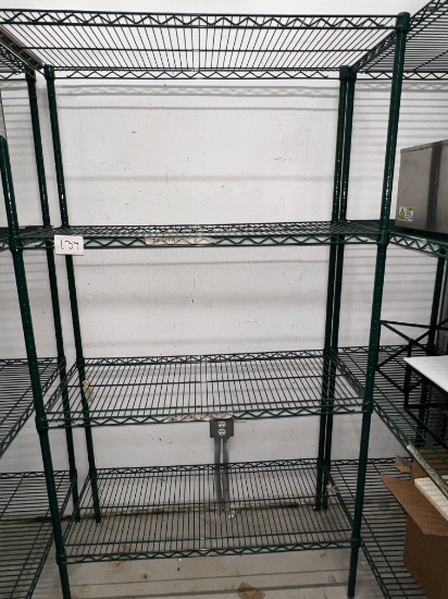 Coated Metro Shelve, (4) Shelves, 42" X 18" X 75"