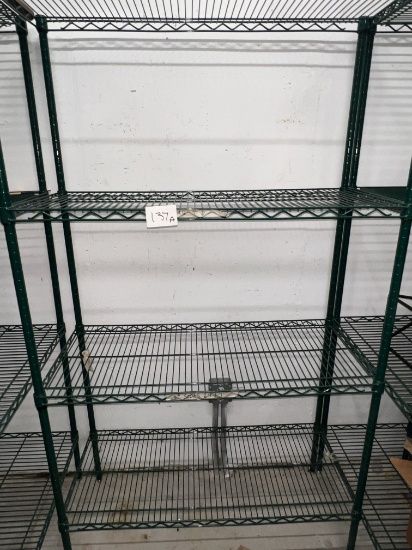 Coated Metro Shelve, (4) Shelves, 42" X 18" X 75"
