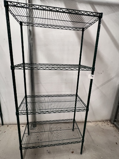 Coated Metro Shelve, (4) Shelves, 42" X 18" X 75"