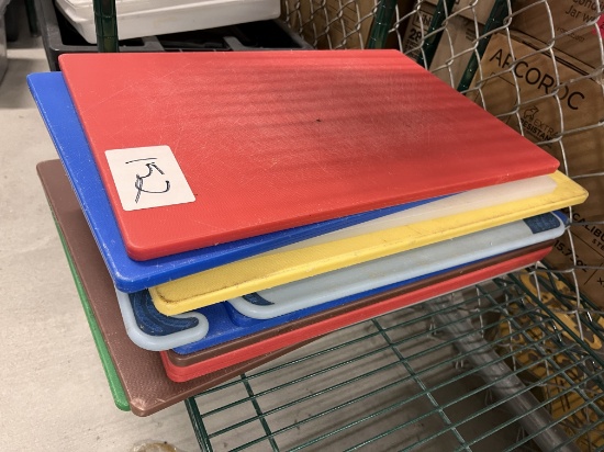 Assorted Color Coded Poly Cutting Boards