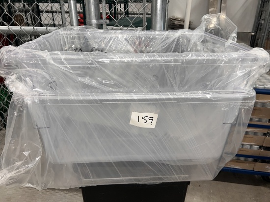 Brand New Large Clear Plastic Containers, 25" X 17" X 15"