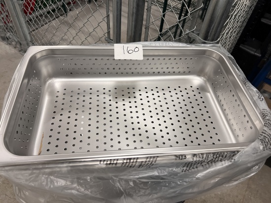 Brand New Winco S/S  Perferated Inserts, 4" Deep
