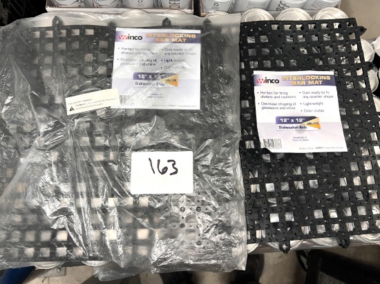 Brand New Winco Interlocking Bar Mats, 12" X 12"