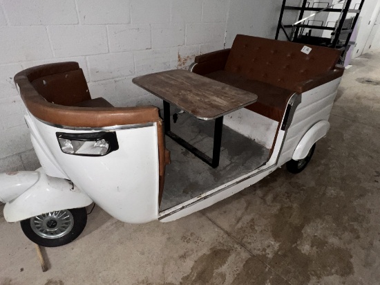 Custom Made Vespa 150, (with Seating For 4 People & Table, (non-functioning)