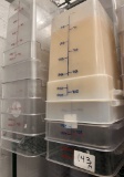 Large 22 Quart Plastic Containers with Lids