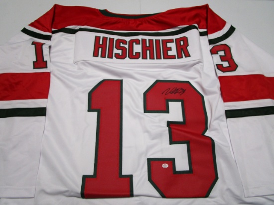 Nico Hischier of the New Jersey Devils signed autographed hockey jersey PAAS COA 003