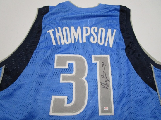 Klay Thompson of the Dallas Mavericks signed autographed basketball jersey PAAS COA 912