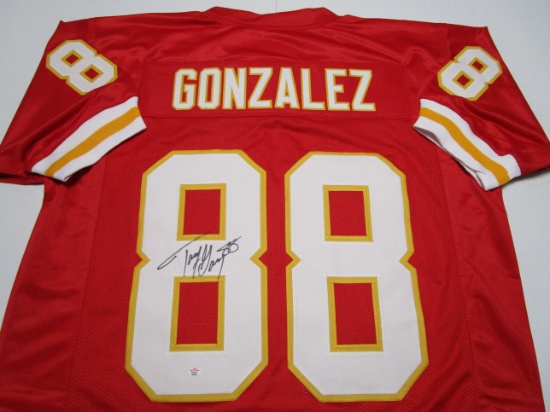 Tony Gonzalez of the KC Chiefs signed autographed football jersey PAAS COA 978