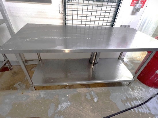 8 Ft S/S Table with Lower Shelf