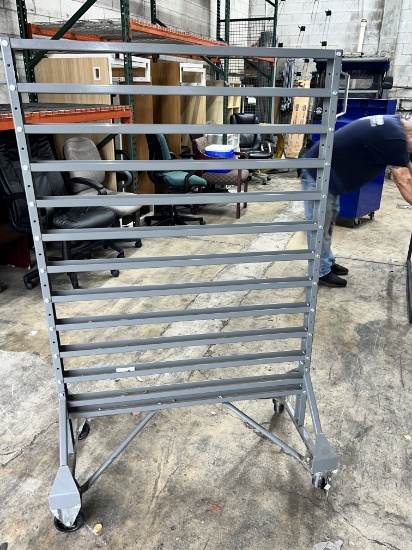 Lot,  (2) Assorted Metal Frame Racks