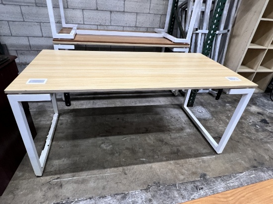 Light Oak Tables  63" X 31" with Sled Base