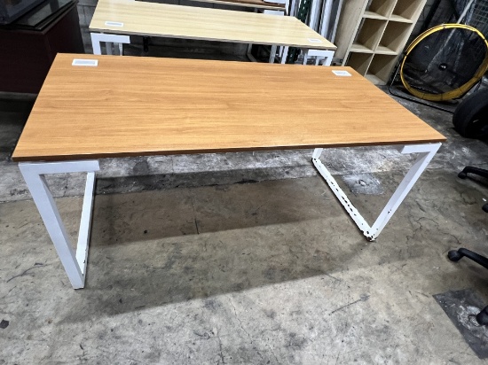 Dark Oak Desks, 63" X 31" with Sled Base