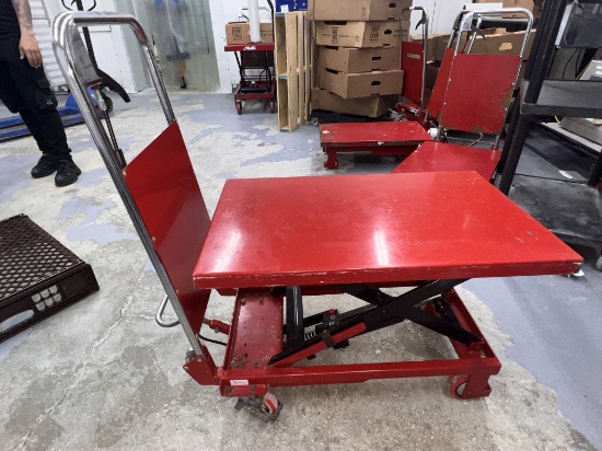 Uline H-1485 hydraulic lift table/Dolly