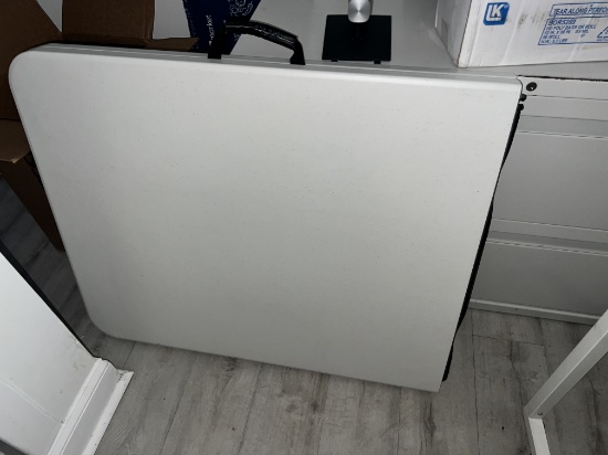 Fiberglass 8 Ft  Table, (folds in half)