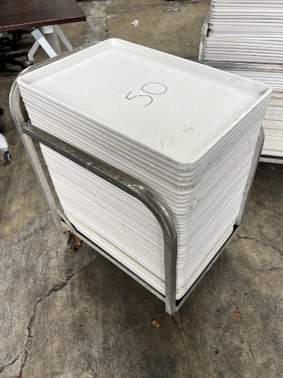 Full Size Sheet Pans, 18" X 25" with Dolly on Casters