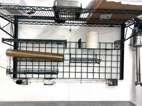 Large Metro Wall Mount Storage System with Accessories, (NOTE: this unit is kd)