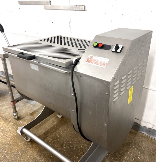 Sirman 60 qt all Stainless steel Meat mixer on casters 230 V three phase