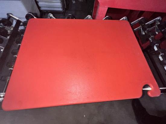 Red Poly  Cutting Boards 18" X 24"