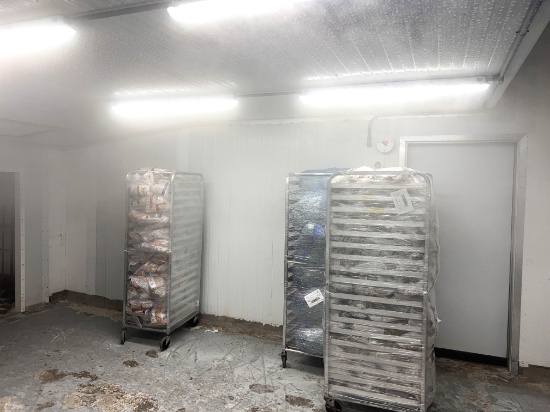 Large 23 ft x 14 ft commercial custom-made blast chiller this unit has a heavy duty door and is comp
