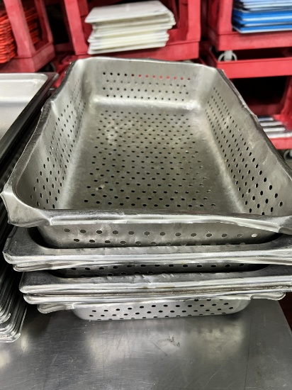 S/S Full Size Steamer Inserts, 4" Depth