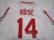 Pete Rose of the Cincinnati Reds signed autographed white baseball jersey PAAS COA 817