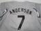 Tim Anderson of the Chicago White Sox signed autographed baseball jersey PAAS COA 459