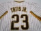 Fernando Tatis Jr of the San Diego Padres signed autographed baseball jersey Legends COA 473