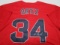 David Ortiz of the Boston Red Sox signed autographed baseball jersey Legends COA 466
