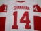 Brendan Shanahan of the Detroit Red Wings signed autographed hockey jersey PAAS COA 969