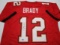 Tom Brady of the Tampa Bay Buccaneers signed autographed football jersey TAA COA 460