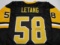 Kris Letang of the Pittsburgh Penguins signed autographed hockey jersey PAAS COA 697