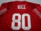 Jerry Rice of the San Francisco 49ers signed autographed football jersey PAAS COA 614