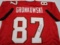 Rob Gronkowski of the Tampa Bay Buccaneers signed autographed football jersey PAAS COA 200