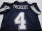 Dak Prescott of the Dallas Cowboys signed autographed football jersey PAAS COA 805