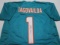 Tua Tagovailoa of the Miami Dolphins signed autographed football jersey PAAS COA 601