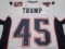 Donald Trump POTUS signed autographed football jersey TAA COA 476