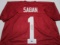 Nick Saban of the Alabama Crimson Tide signed autographed football jersey Legends COA 437
