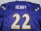Derrick Henry of the Baltimore Ravens signed autographed football jersey Legends COA 448