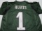 Jalen Hurts of the Philadelphia Eagles signed autographed football jersey Legends COA 463