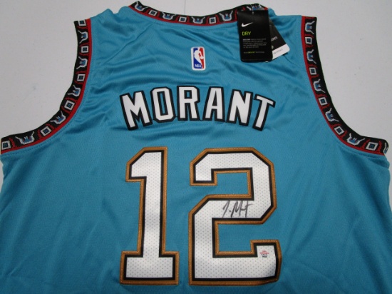 Ja Morant of the Memphis / Vancouver Grizzlies signed autographed basketball jersey PAAS COA 530