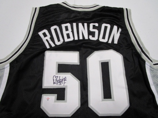 David Robinson of the San Antonio Spurs signed autographed basketball jersey PAAS COA 419